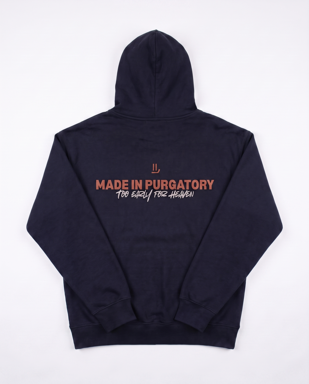 SYMBOL HOODIE navy back