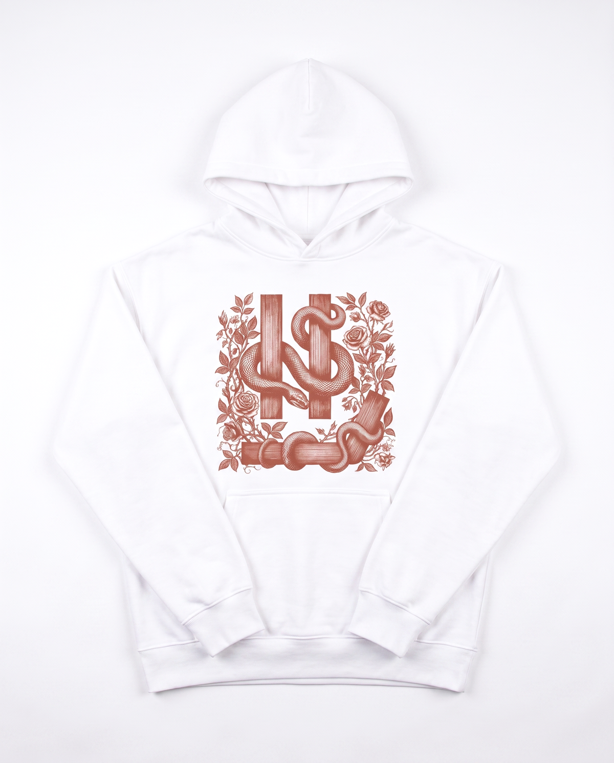 SYMBOL HOODIE white front