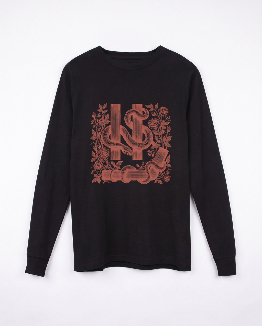 SYMBOL LONGSLEEVE black front