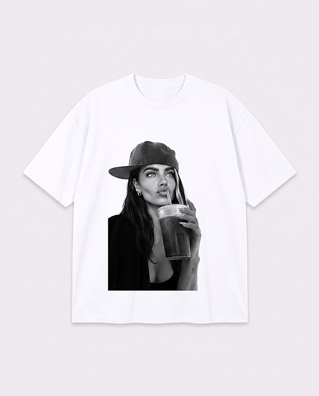 MUSE 002 caffe white tee