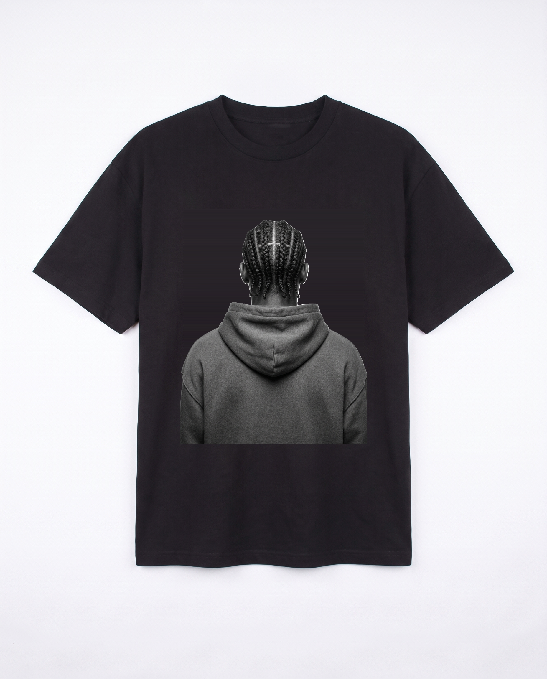 CROWN black tee front