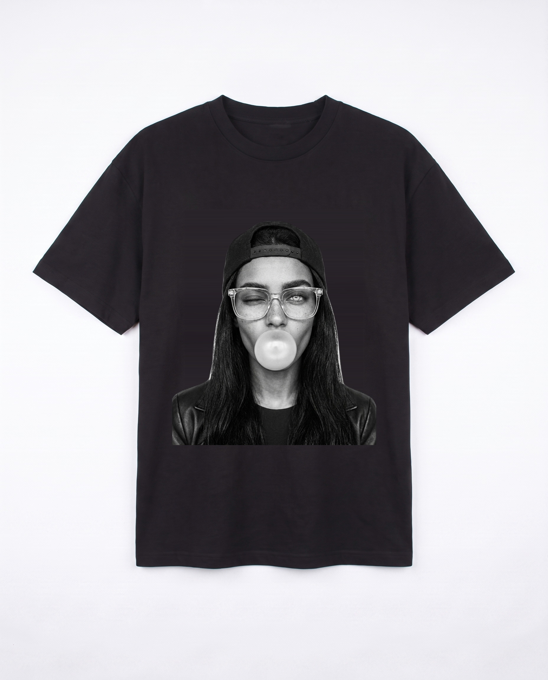 BUBBLE GUM black tee front