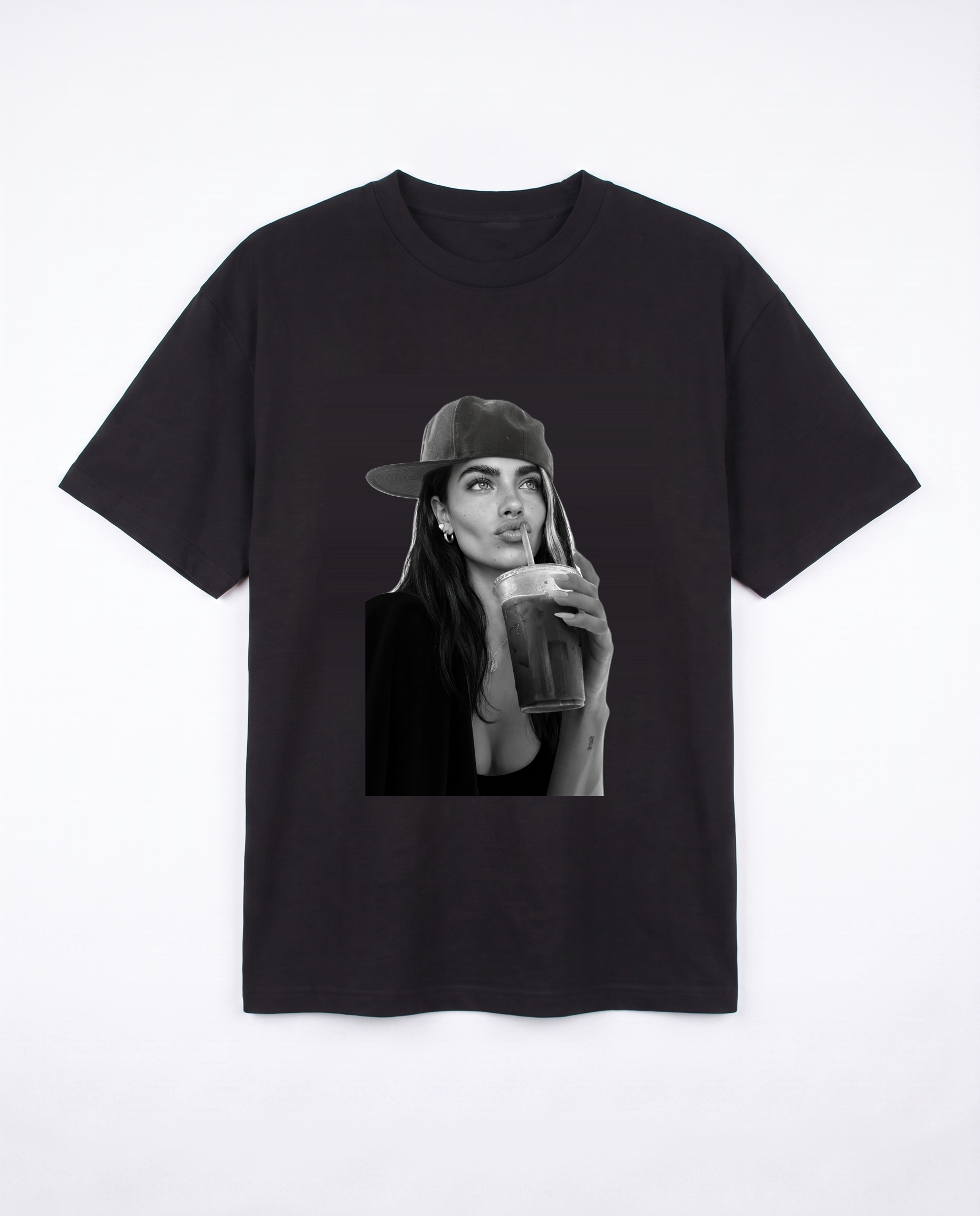 ICED black tee front