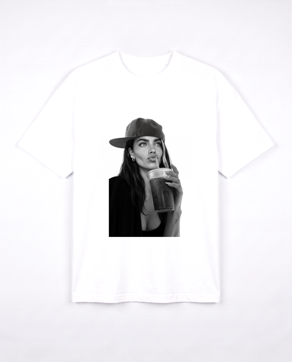 ICED white tee front