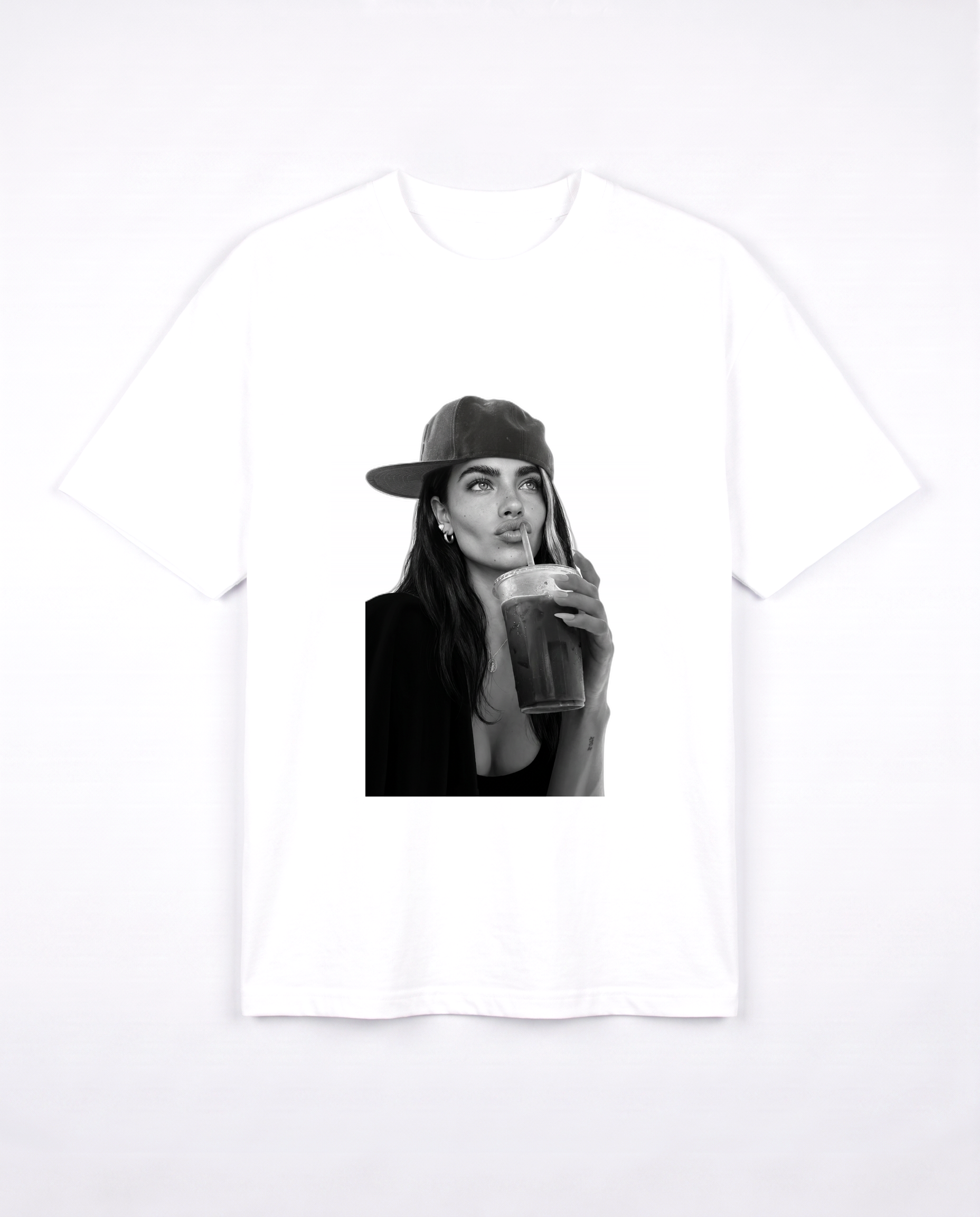 ICED white tee front