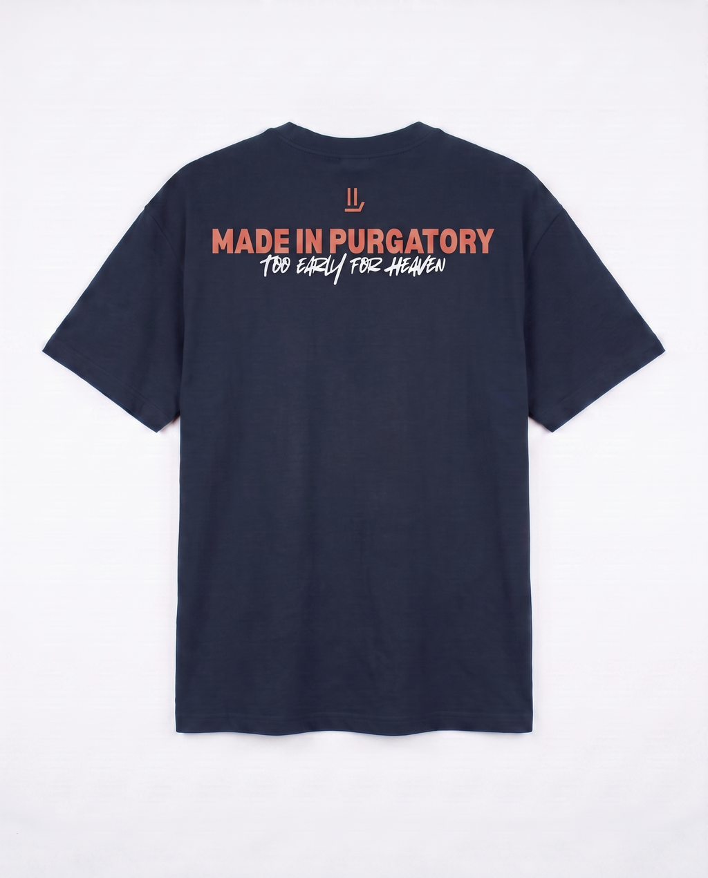 SYMBOL TEE navy back