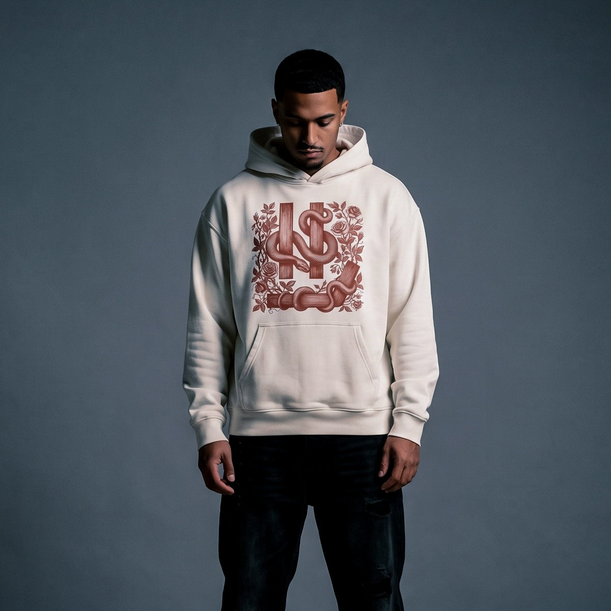 SYMBOL HOODIE worn on model